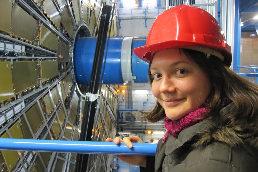 The ATLAS detector in its underground cavern, CERN, 2012