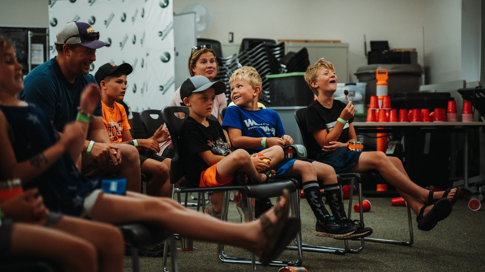 Kids attending Neutrino Day 2022